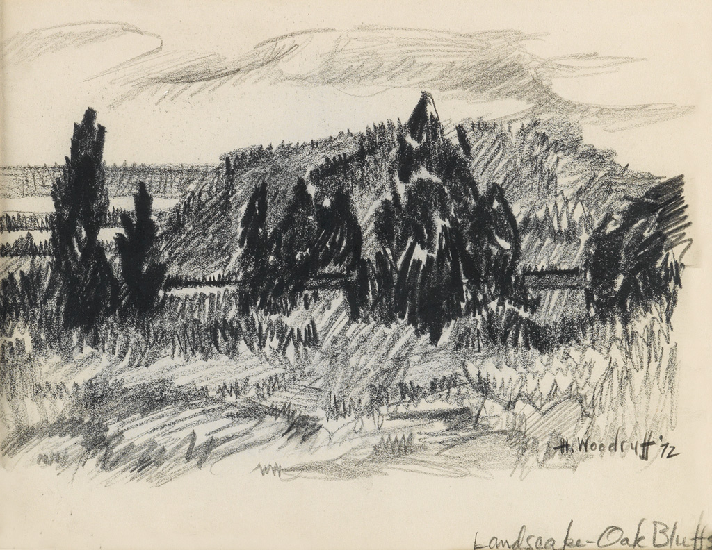 HALE WOODRUFF (1900 - 1980) Landscape (Oak Bluffs).